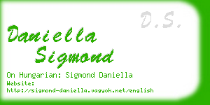 daniella sigmond business card